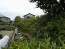田中城の土塁と堀跡を撮った画像