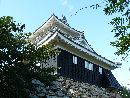 浜松城天守閣と青空とのコントラストを意識した写真