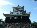 瀟洒な浜松城天守閣を撮影した画像
